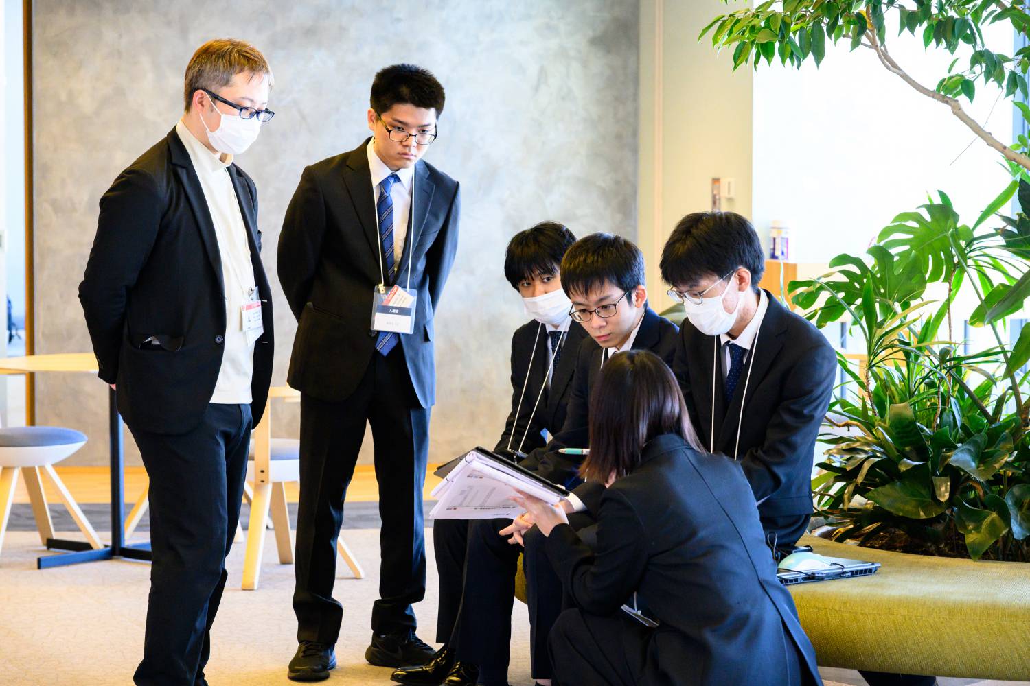 本番直前の入選者控室